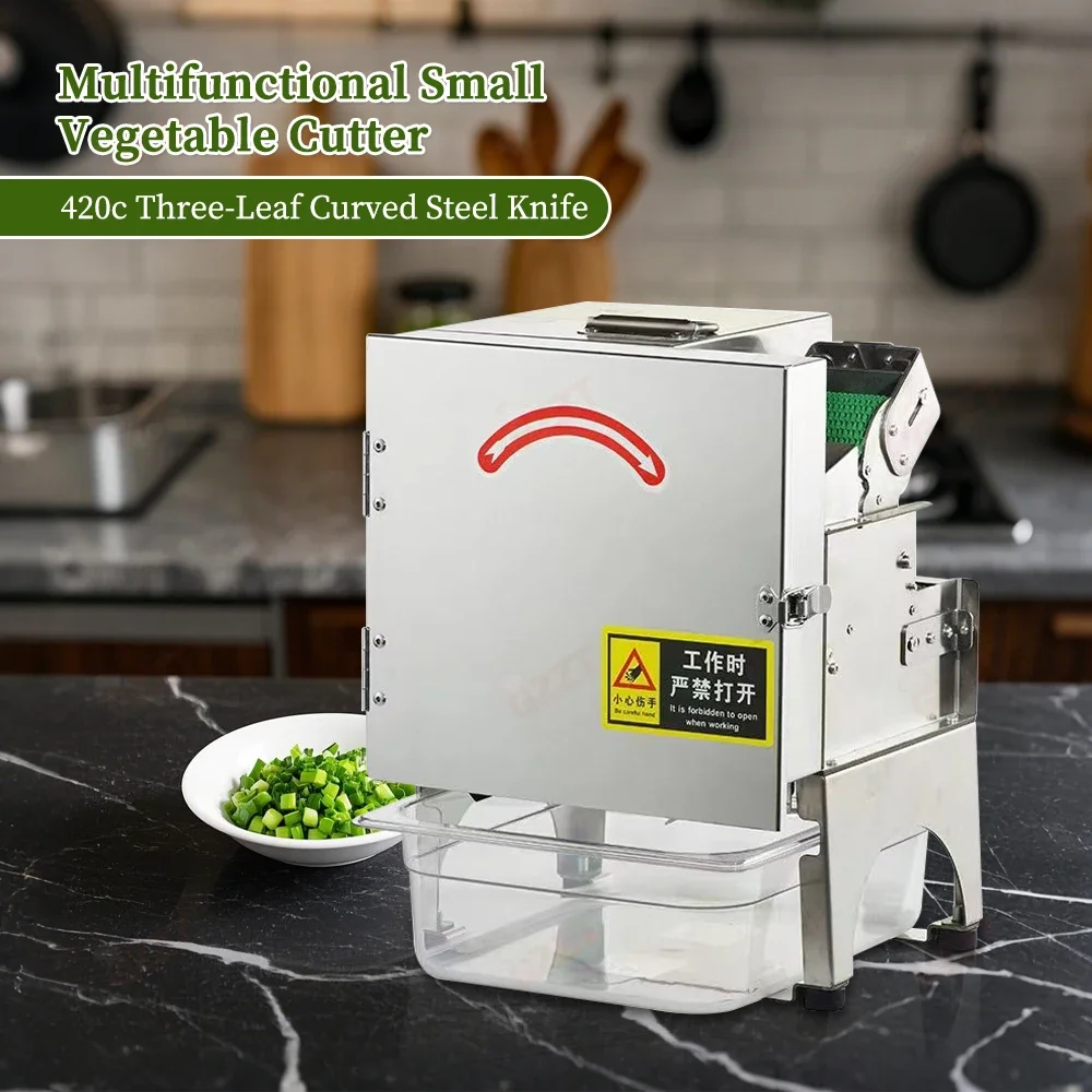 hot sales 220V 110V Multifunctional Green Onion Vegetable Chopper Restaurant Hotel Vegetable Cutting Machine Soft Fruit Cutter