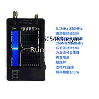 TinySA Handheld Spectrum Analyzer Supports PC Connection To A 100kHz 350MHz Signal Generator