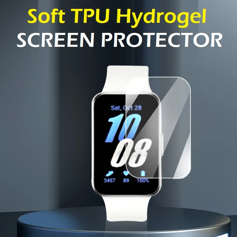 Гидрогелевая защитная пленка из ТПУ для смарт-часов Samsung Galaxy Fit3, Прозрачная мягкая защитная пленка для Galaxy Fit 3, 10 шт.