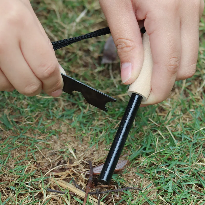 قضيب فلينت مغنيسيوم من Bear Grylls Survival Fire Starter، مجموعة أدوات إطفاء الطوارئ المحمولة ولاعات التدخين للتخييم والتنزه