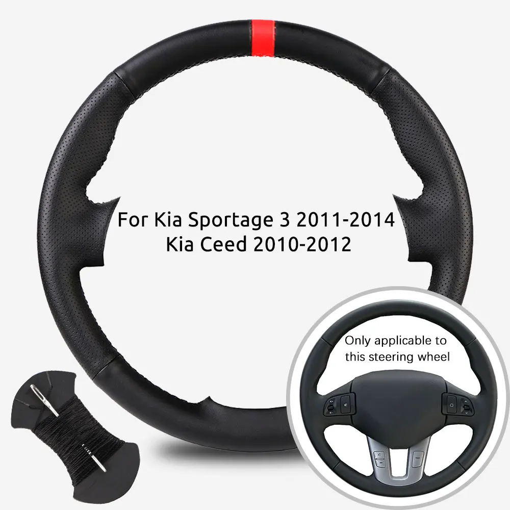 

Microfiber Leather Car Steering Wheel Cover For Kia Sportage 3 2011-2014 Kia Ceed Cee'd 2010-2012 Steering Wheel Wrap Case