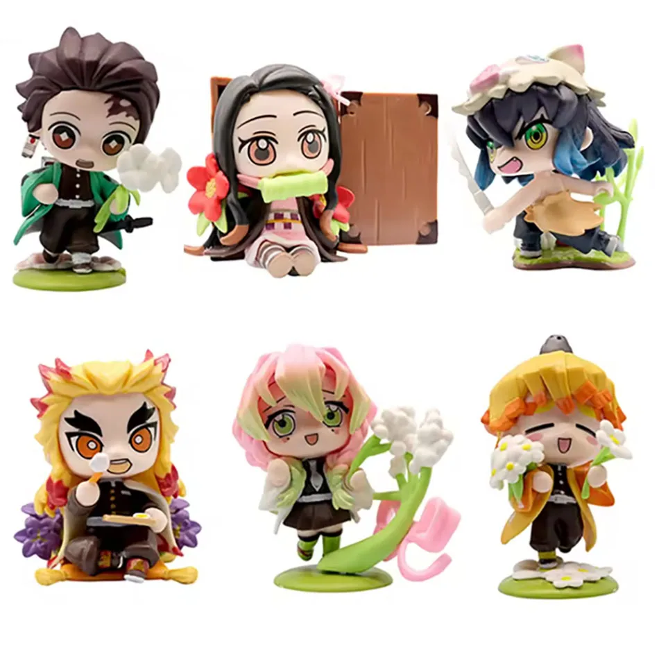 Demon Slayer: Kimetsu no Yaiba Tanjiro Kamado Nezuko Kamado Inosuke Hashibira Anime Peripheral Figure Blind Boxes