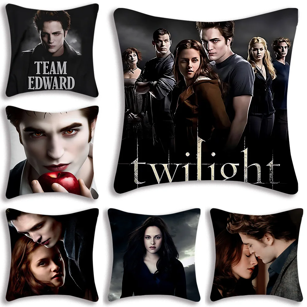 

The Twilight Saga Edward Cullen Modern Pillow Cover Decoration Vampire Fantasy Film Car Cushion Case 3D Printing Sofa Cushions