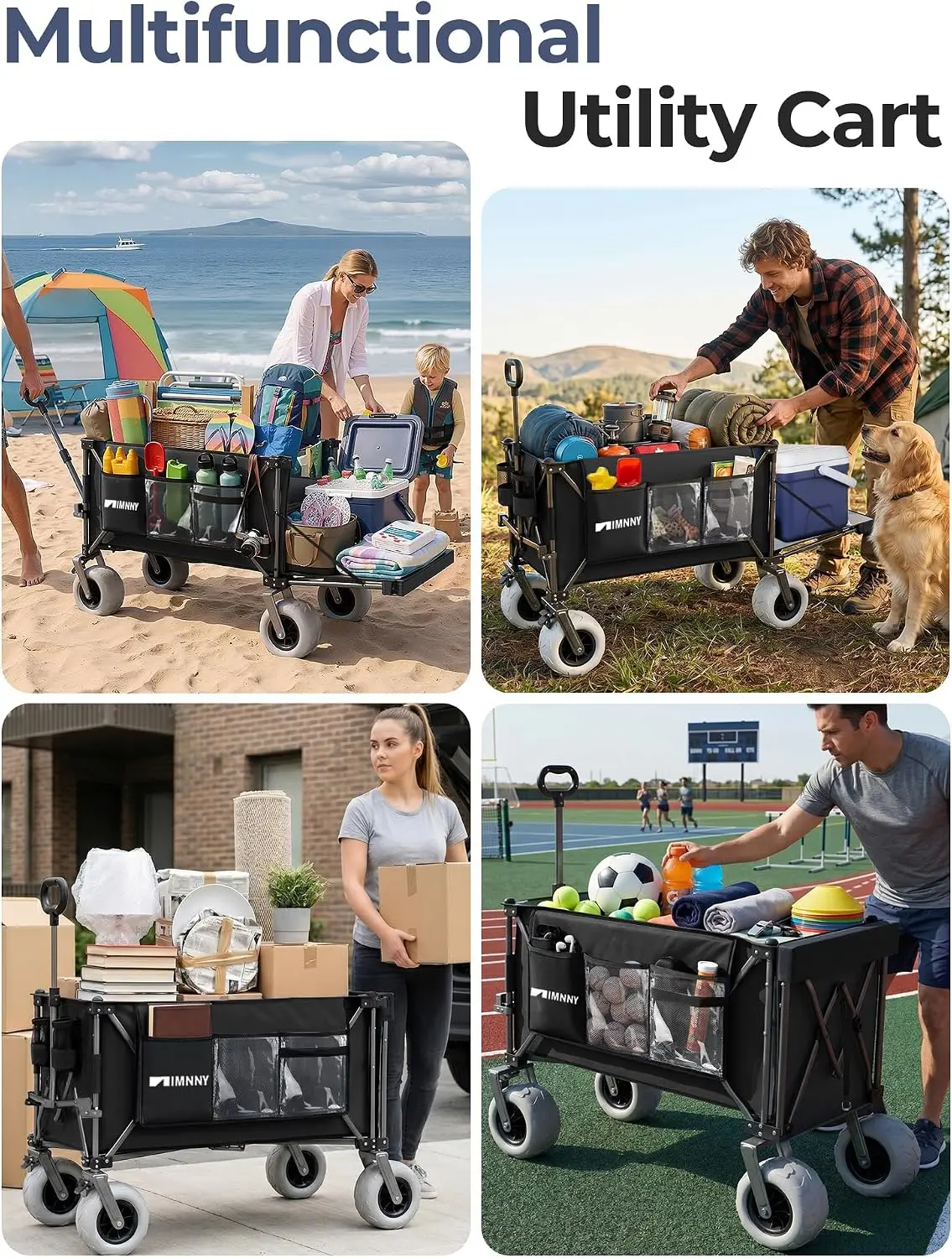 Heavy Duty Beach Wagon with 55