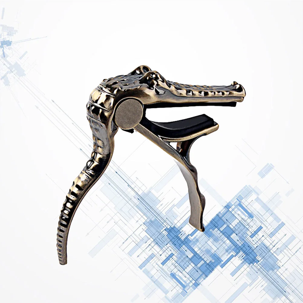

Alligator Shape Capo Guitar Tuner Clip-On For Acoustic Electric Guitar Ukulele Banjo Mandolin Quick Tune Key