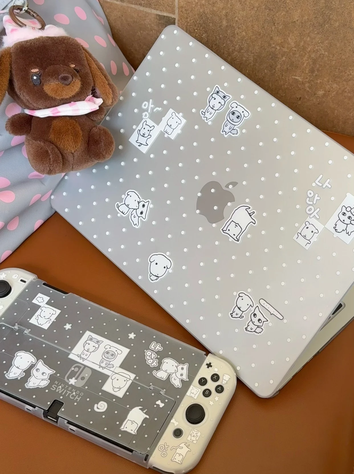 Cute Cartoon Puppy Laptop Case for Macbook Air Air 13.6 15 M5 M1 Pro 14 M4 M3 16 M2 Mac Crystal Cover A2681 A3113 A2442 Slim
