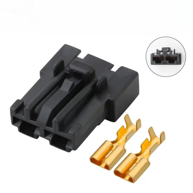 

DJ70230A-6.3-21 automotive 2-hole 2P wiring harness connector plug Vehicle connector includes terminal .