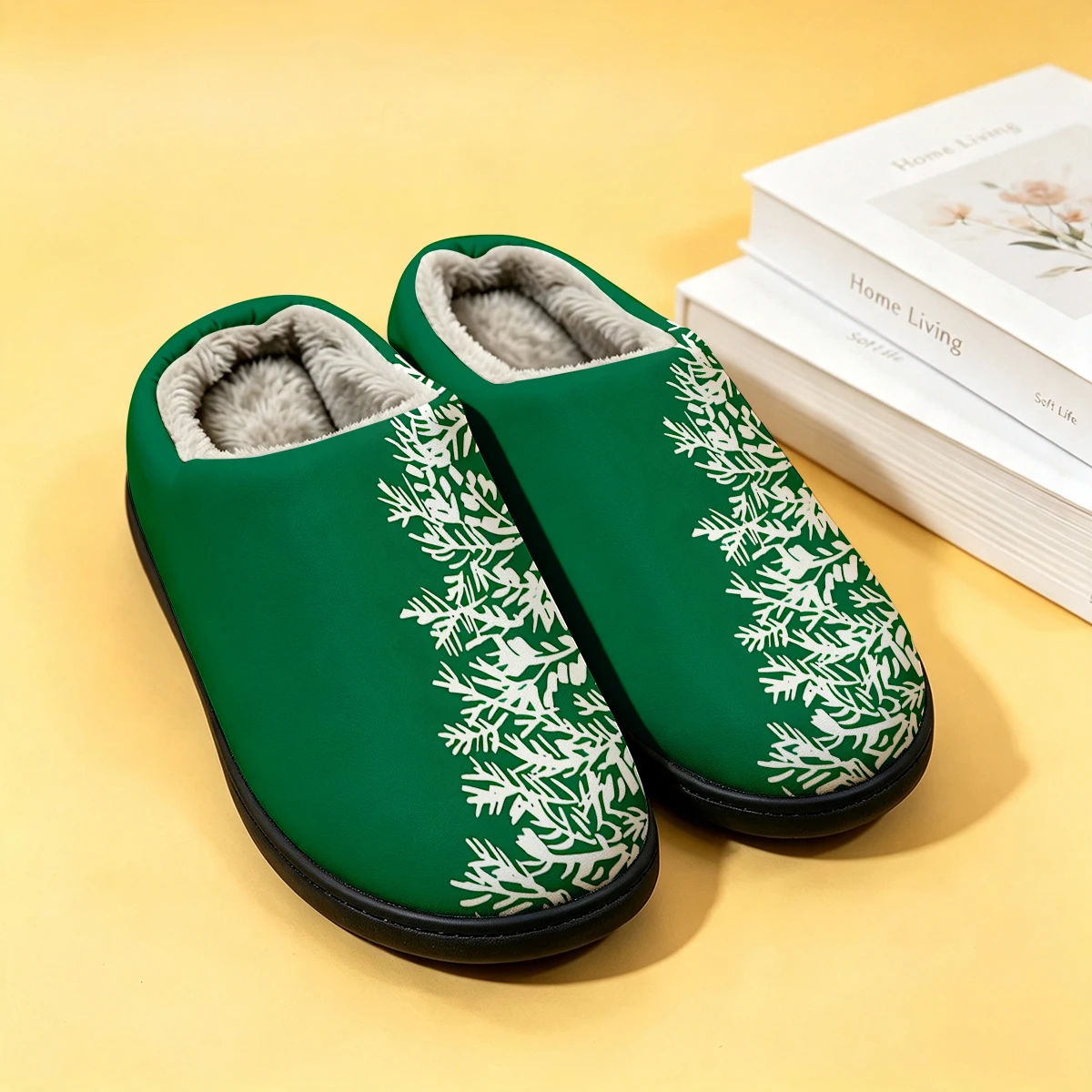 Green White Pine Tree Women's  - Men Shoes For Winter ulasan dan harga