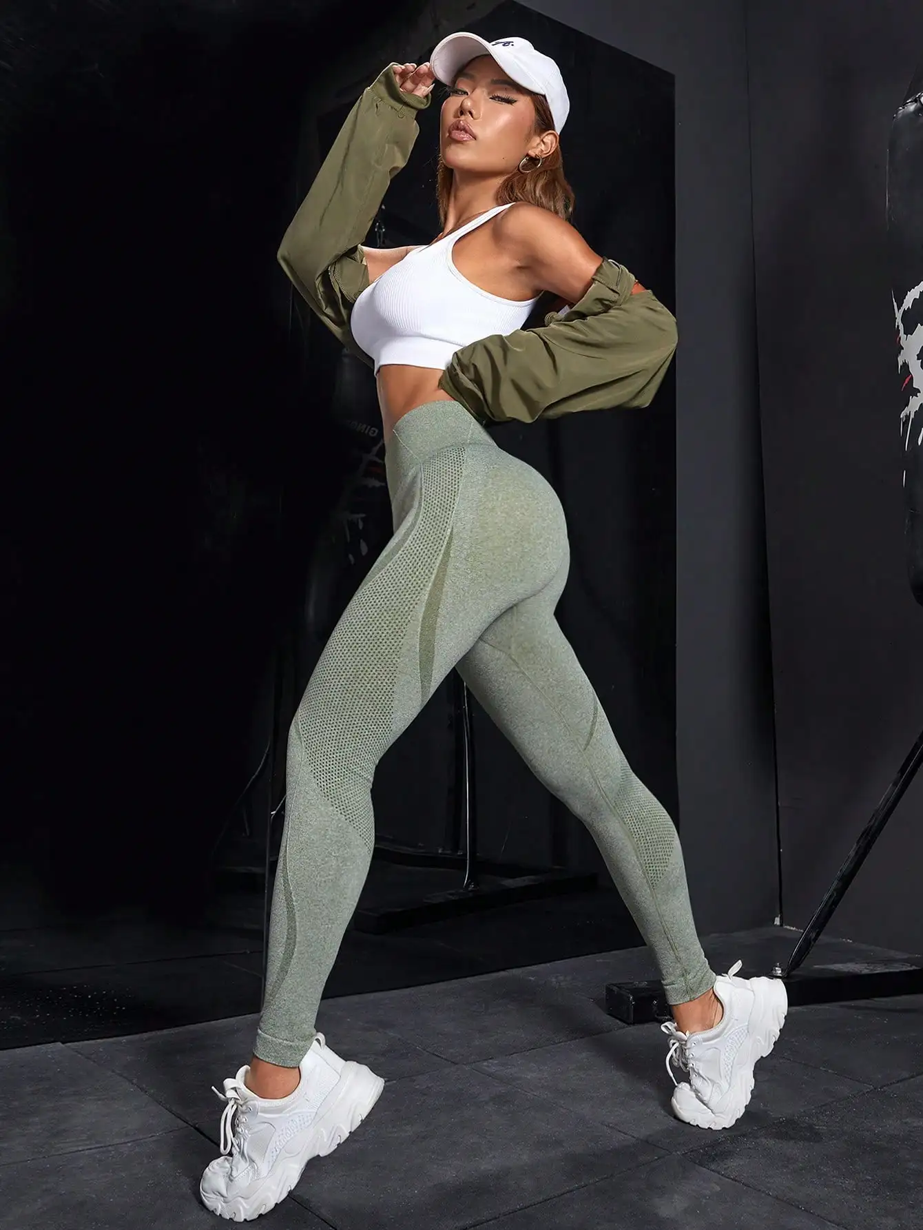 High Waist Sexy Female Yoga Pants Workout Seamless Leggings Physical Gym Fitness Fashion Push Up Ladies Clothing