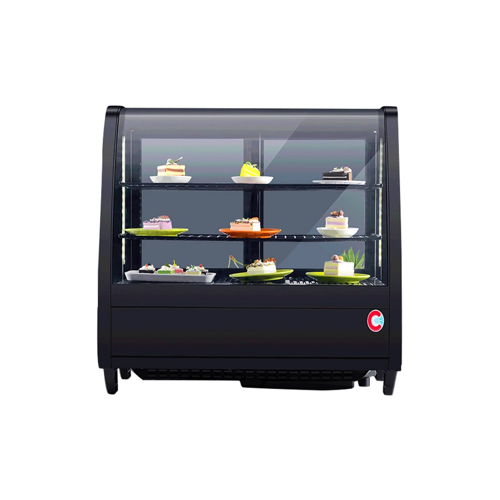 

Countertop Commercial Fruit Bread Chocolate Dessert Display Refrigerator Freezer Showcase Price Cake Display Showcase Chiller