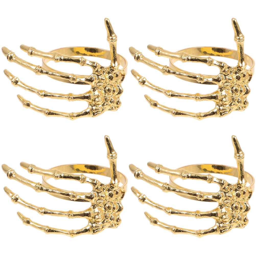 

Ghost Hand Napkin Buckle Halloween Holders Dinner Napkins Ring Rings Tings