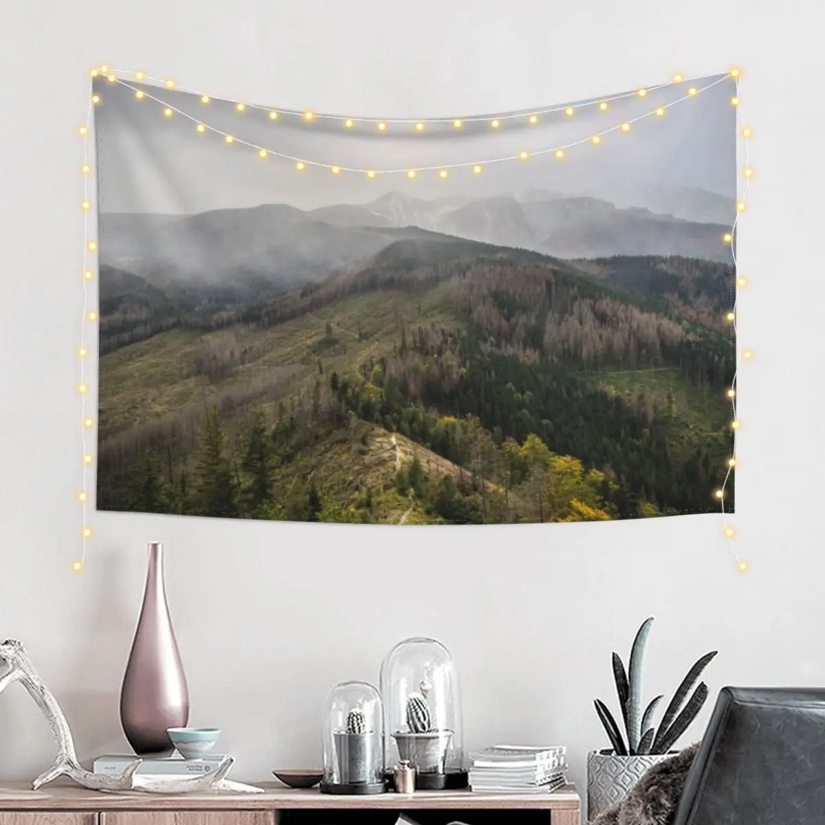 

The green mountains Tapestry Room Decoration Aesthetic Wallpaper Bedroom Bedroom Decoration Wall Decorations Tapestry