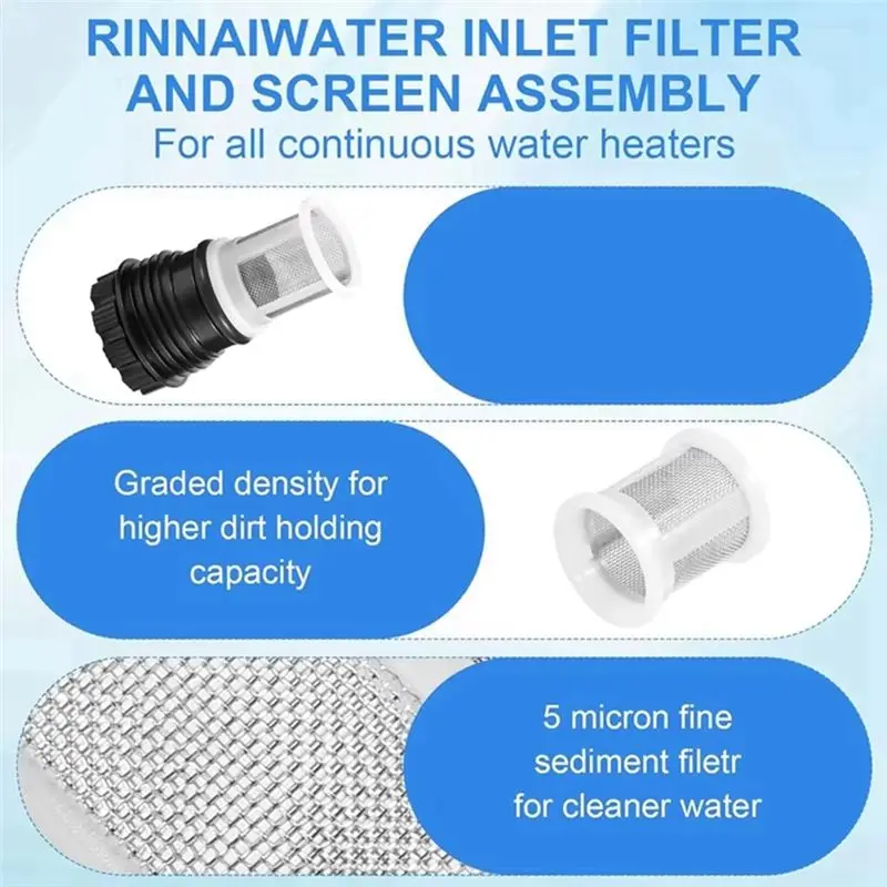 A33Z-H98-510-S Tankless Water Heater Accessories, Tankless Water Heater Insert Filter, For Continuous Water Heater Tools