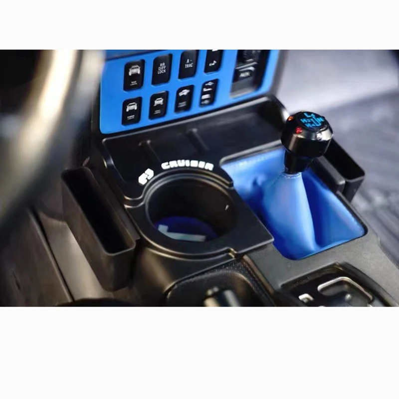 

Storage compartment compatible with 07-24 Toyota FJ Cruiser console storage compartment and seat gap storage compartment.