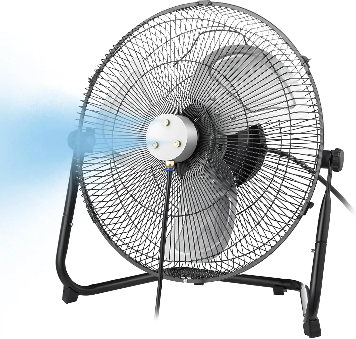 

16" Misting Fan, Magnetic Misting Fans for Outside, Up to 26ft Cooling Mist, 2-in-1 Floor & Wall-Mounted Fan Mister, 3-Speed
