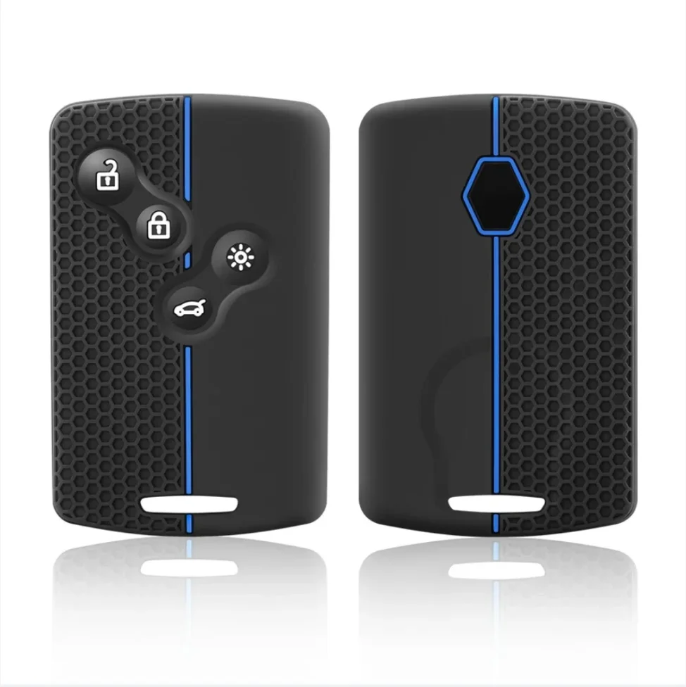 4 أزرار سيليكون حافظة مفاتيح السيارة غطاء لرينو داستر كابتور كليو لوجان ميجان 1 2 3 كوليوس ذات المناظر الطبيعية الخلابة نيما فلوينس زوي ملحق