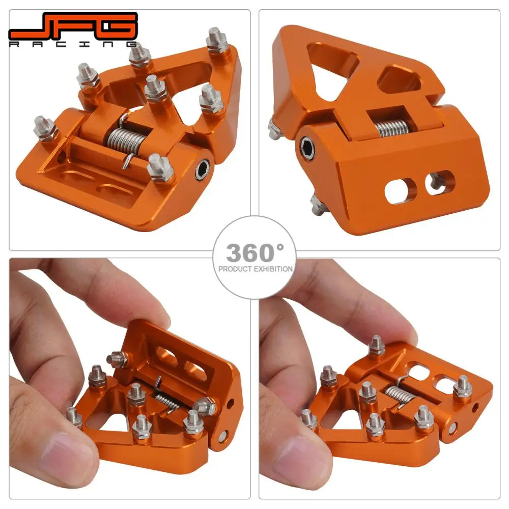 Rear Folding Brake Pedal Step Tip Plate For KTM XC SX XCF SXF XCW EXC EXCF TPi Six Days 125 150 250 300 350 450 500 2016-2022