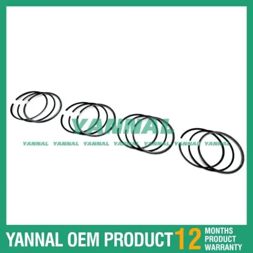 Nuevo Juego de anillos de pistón 4X 1104C-44 de alta calidad STD para carretilla elevadora diésel Perkins CMP 75 SD