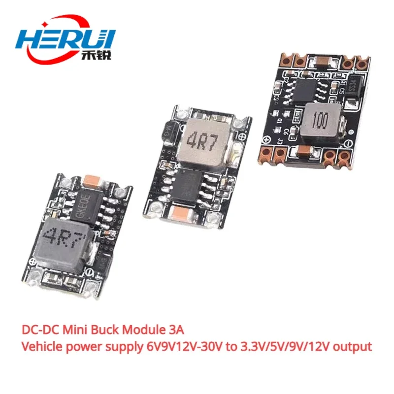 DC-DC Mini Buck Module 3A Vehicle power supply 6V9V12V-30V to 3.3V/5V/9V/12V output