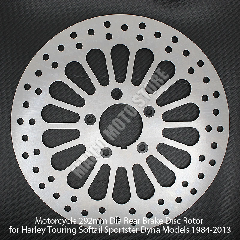 For Harley Touring Softail Sportster Dyna Models 1984-2013 292mm Rear Brake Disc Rotor