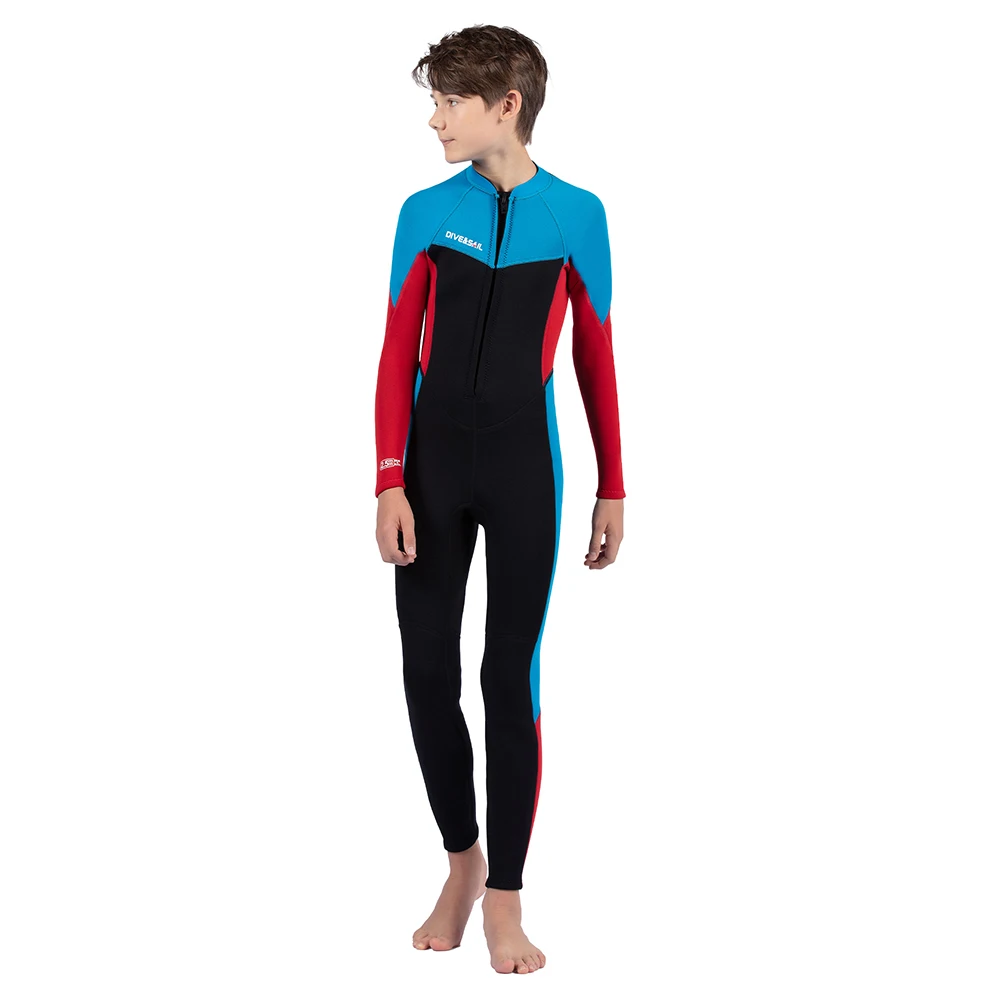 

8-16Y Youth Diving Suit Children Rash Guards Neoprene Wetsuit Underwater Surfing Swimwear for Boys Scuba Snorkeling Wet Suits