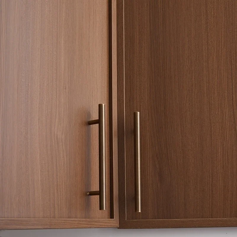 yesBrass Furniture Rod Copper Natural Color Matte Black American Retro Shoe Tatami Wardrobe Drawer Cabinet Hardware Door Handle