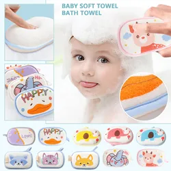 Cute Print Kids Baby Shower Bath Sponge Rub Cartoon Elephant Body Wash Towel Infant Toddle Newborn Bath Brushes Soft Rub