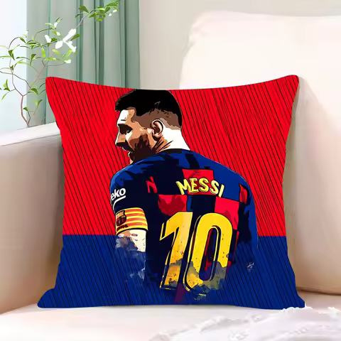 Luxury Pillow Cover iving room car restaurant deck chair Dakimakura L-Lionel Messis Throw Pillows Square Home decor Pillowcase