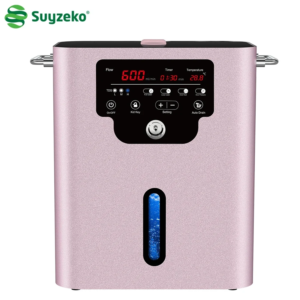 Suyzeko Hydrogen Inhalation Machine 600ml Hydrogen Water Generator H2 Molecular Inhaler Relaxation Therapy Home Care 2024 Gift