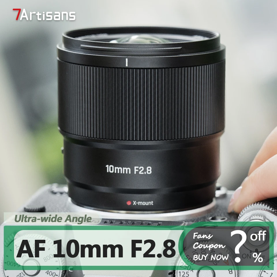 

7artisans APS-C 10mm F2.8 Auto Focus Ultra-wide Angle Camera Lens for Humanity Photography with Sony E Fujifilm XF Nikon Z-mount
