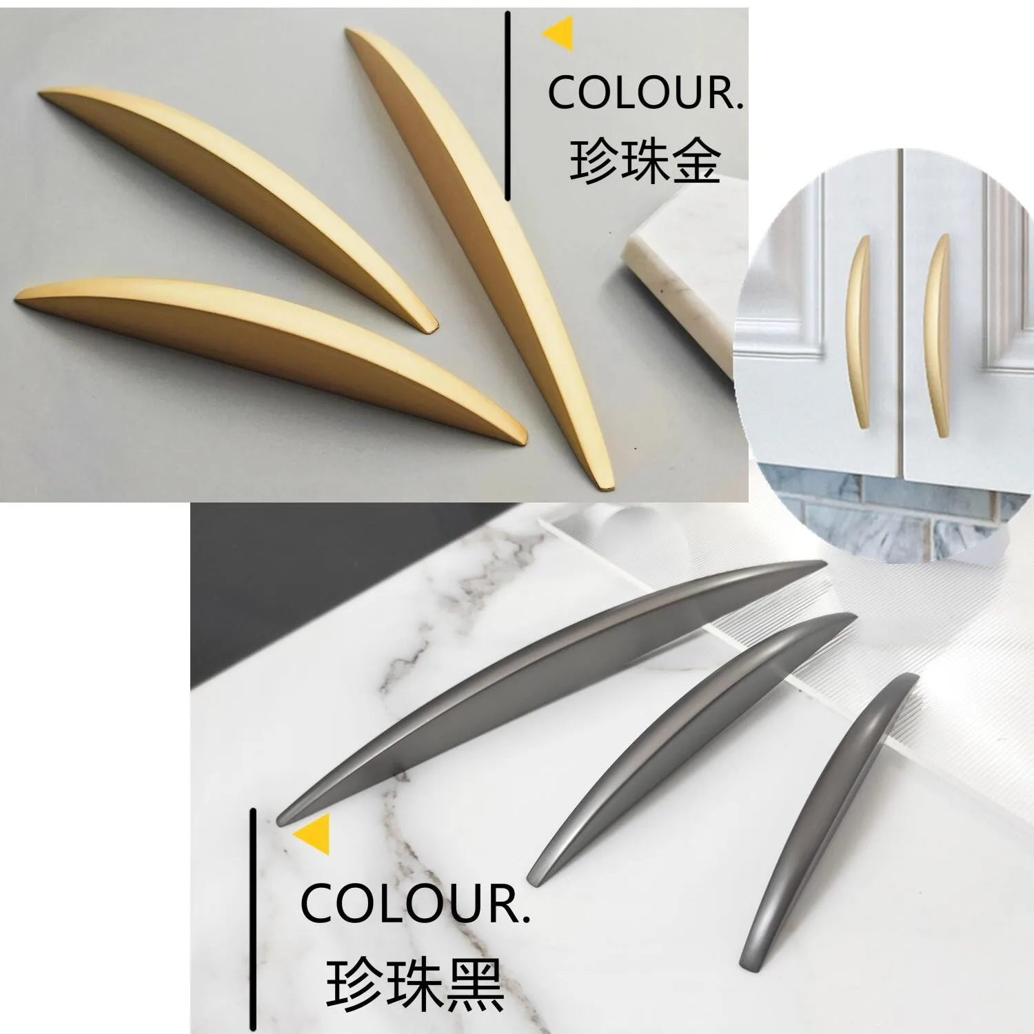 Modern and Minimalist Zinc Alloy Handle, Chinese Style, One Character Wardrobe Drawer, Cabinet Door, Furniture Accessories, New