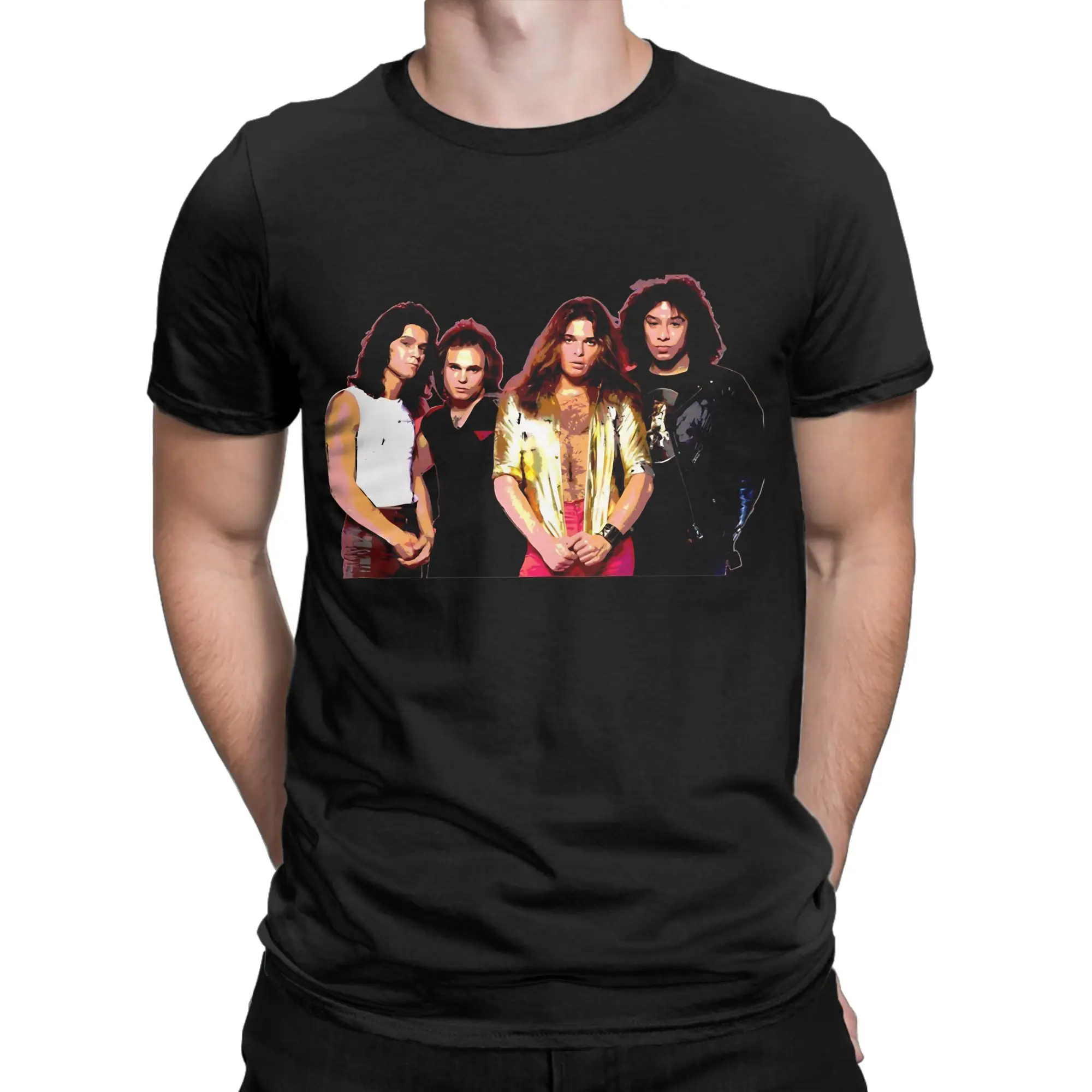Camiseta con gráfico de Van Halen, 100% algodón, camisetas Van Halen para hombre