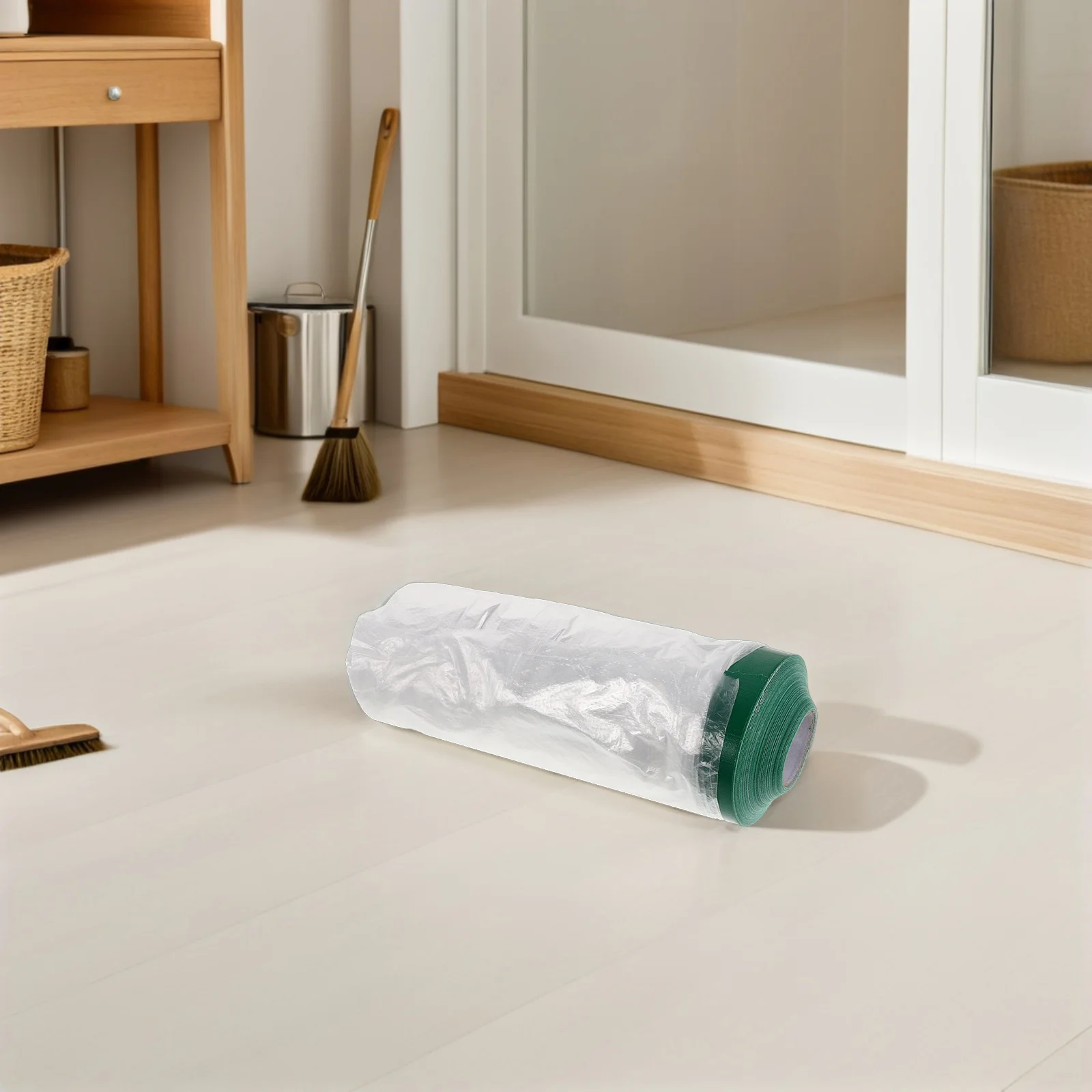 

20M Waterproof Masking Film Kraft Protective Roll For Car Painting Spraying Dust Proof Plastic Cover Sheet Diy Home Improvement