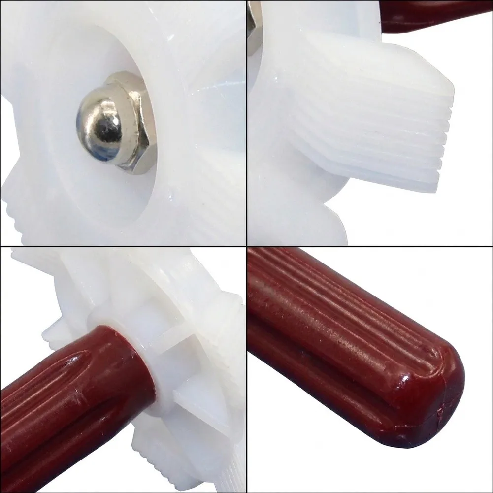 Radiator Coil Straightening Brush with 10cm Handle and 8.7cm Comb Diameter for Precise Fin Alignment and Dust Removal