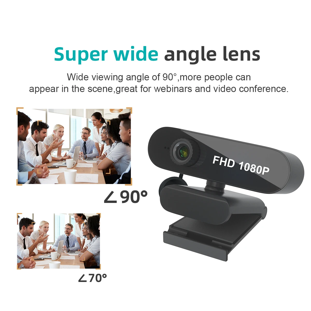 Real 1080P Noise Reduction Auto Focal USB Webcam Video Beauty Camera  for Live Broadcast Video Calling Conference Work