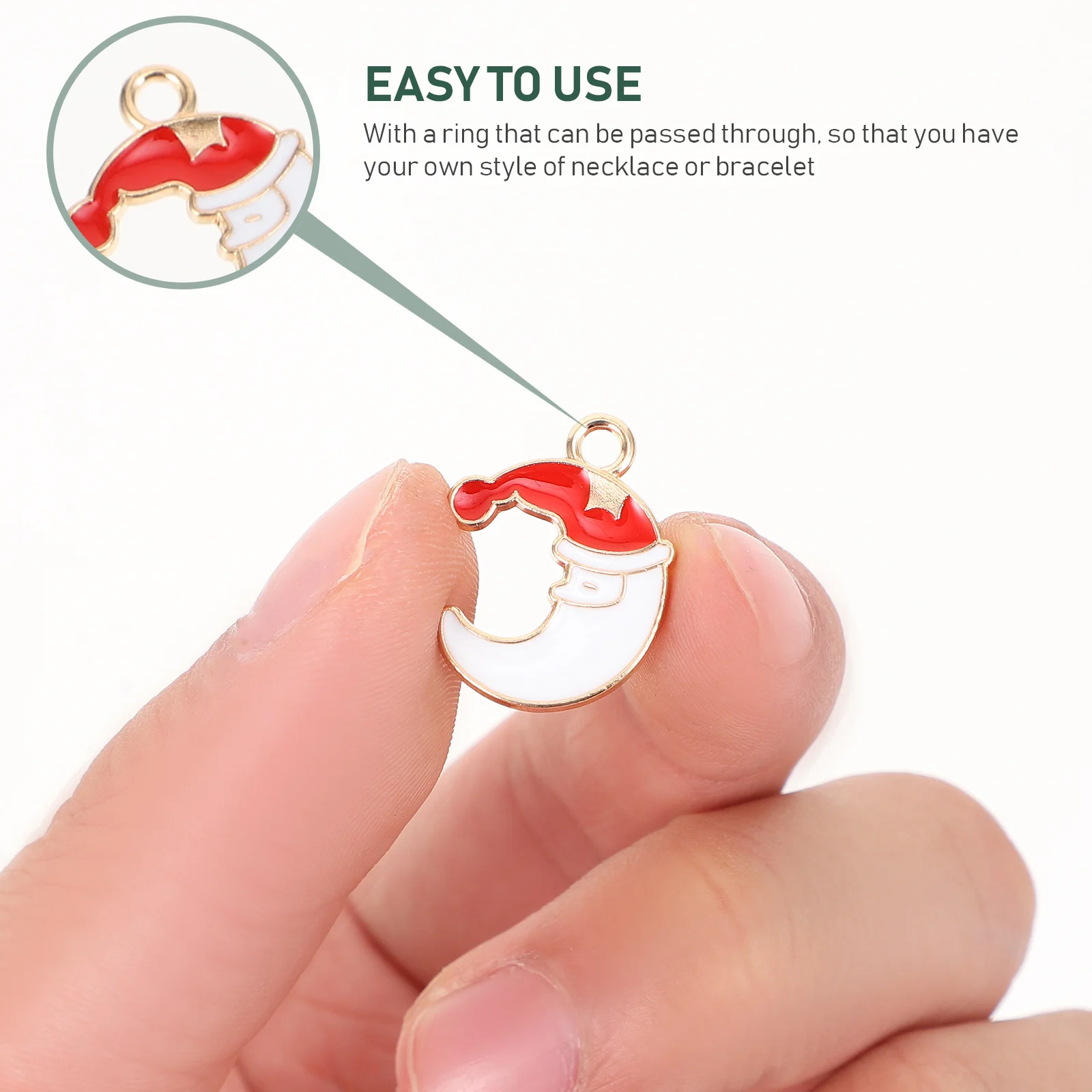 

38 Pcs Christmas Charms Necklace Jewelry Accessories Earring Pendant Gold Plated