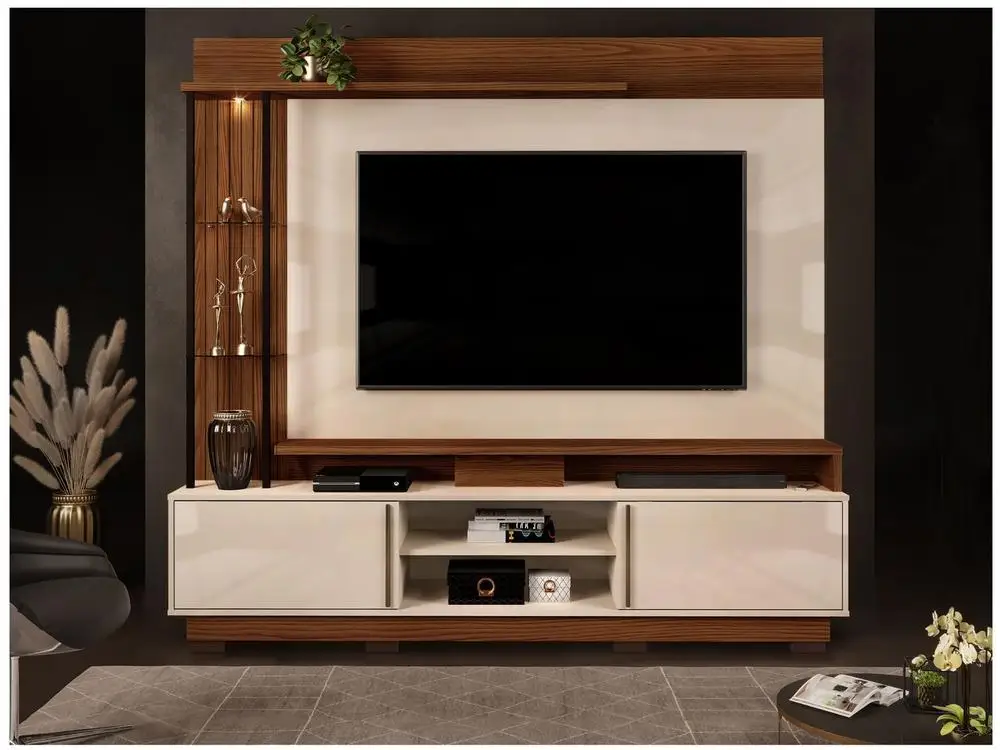 PAINEL MARTINO PARA TV até 70”, com 4 Prateleiras - DJ Móveis
