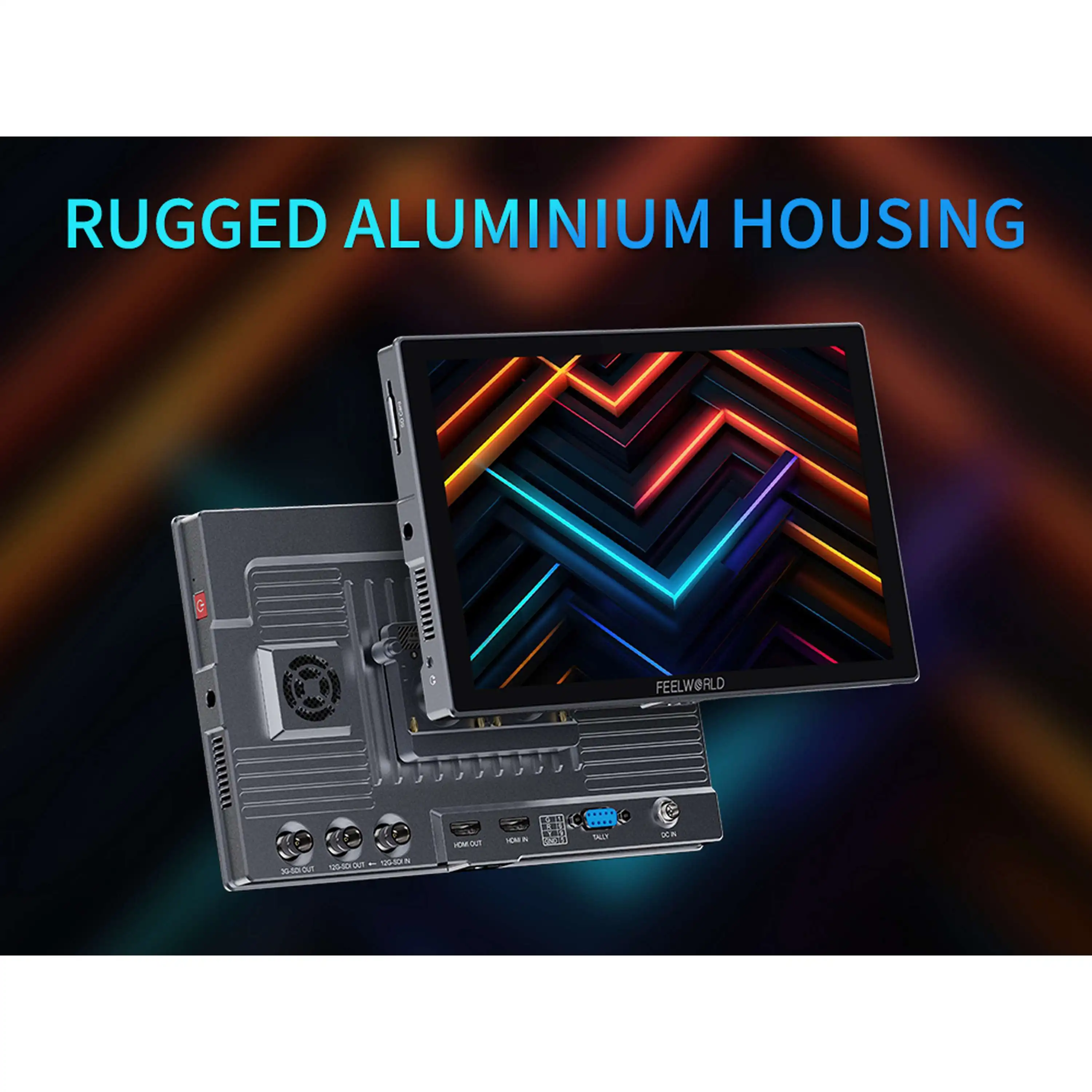 L FEELWORLD S10 10-inch  SDI HDMI Camera Field Monitor High Brightness 1200nit  Touch Screen 12G Dslr Field Monitor