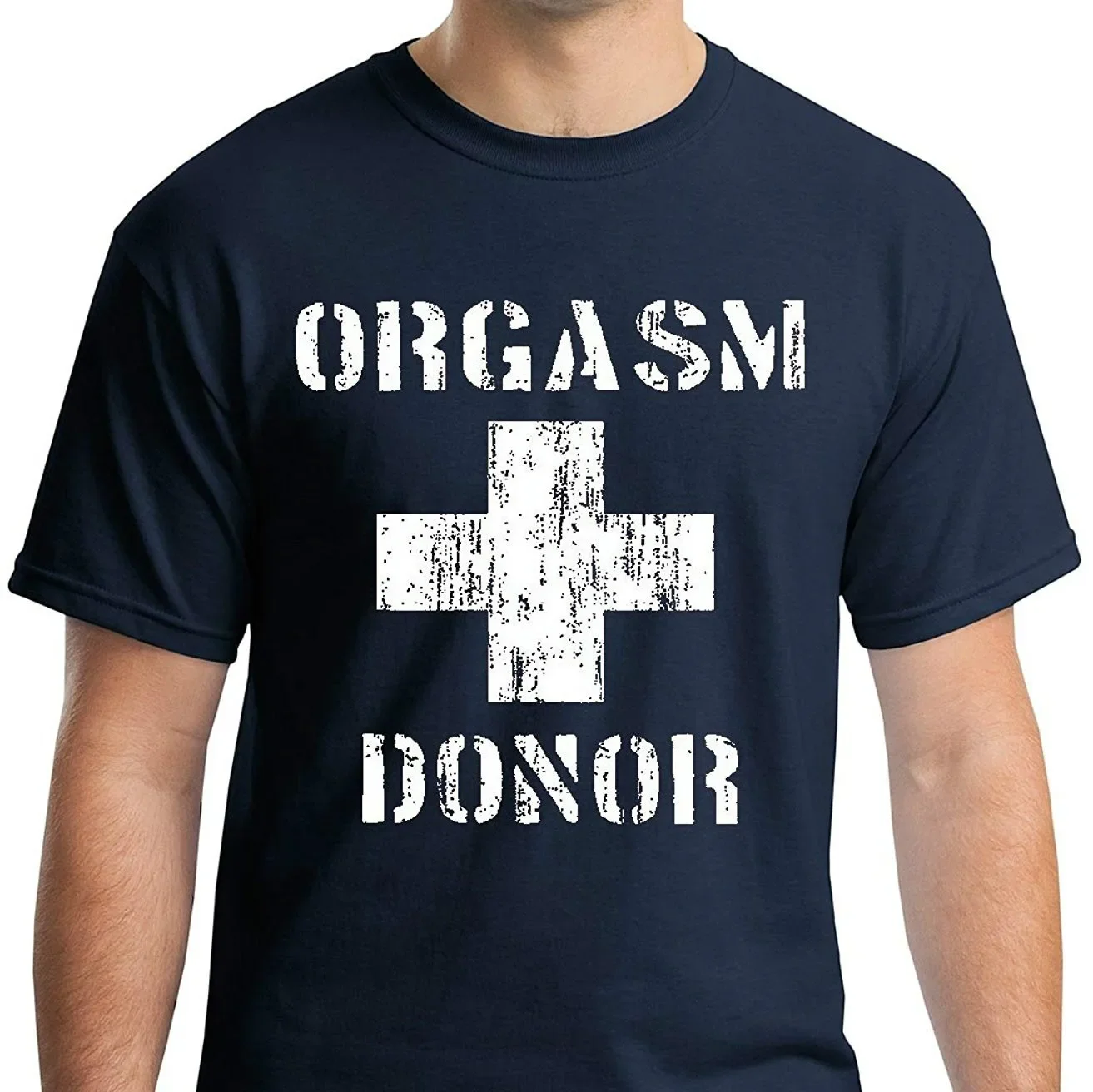 Orgasm Donor - Funny Health T-Shirt 100% Cotton O-Neck Short Sleeve Summer Casual Mens T-shirt Streetwear