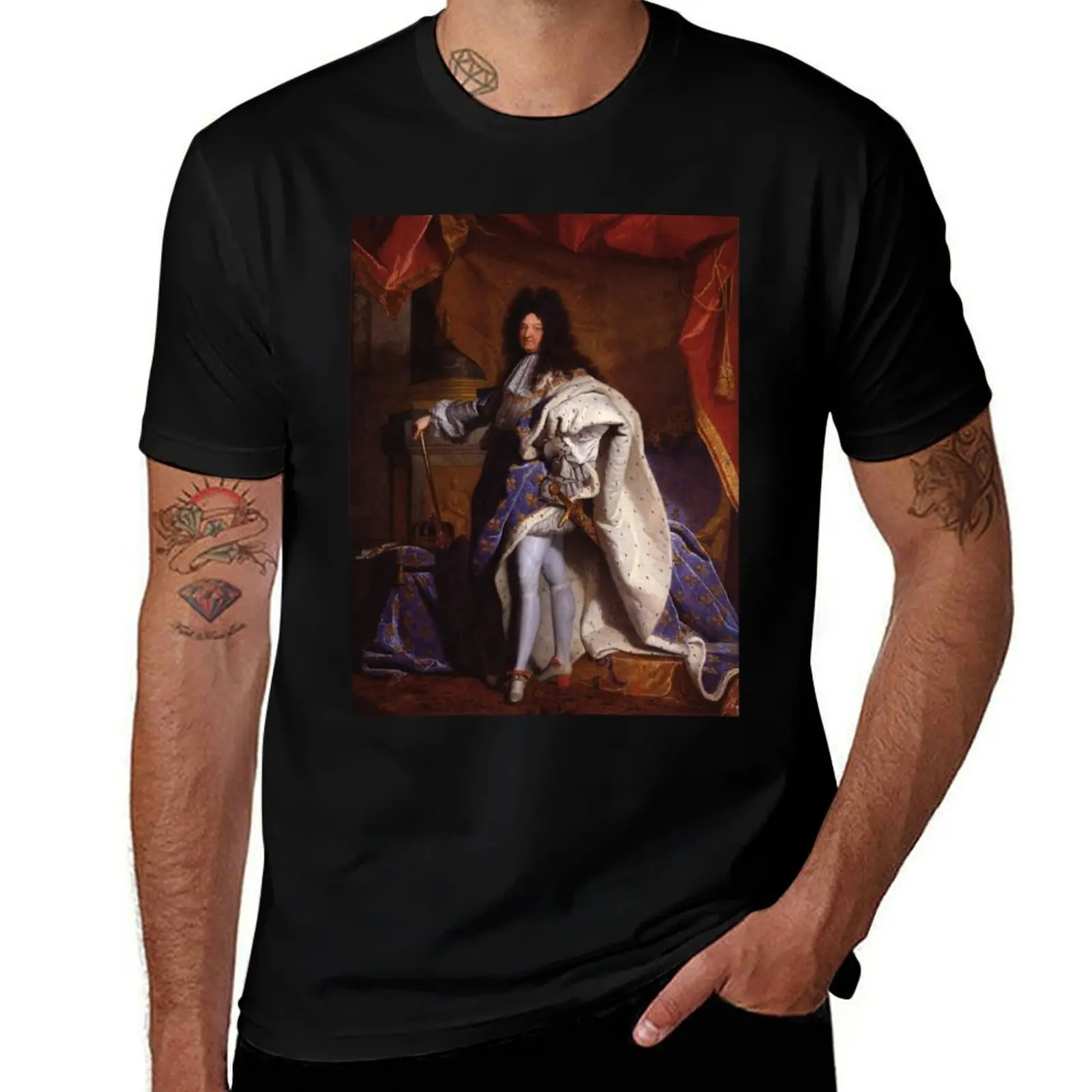 King Louis XIV of France (1702) - Hyacinthe Rigaud T-Shirt funny costumes summer 2025 mens graphic t-shirts big and tall