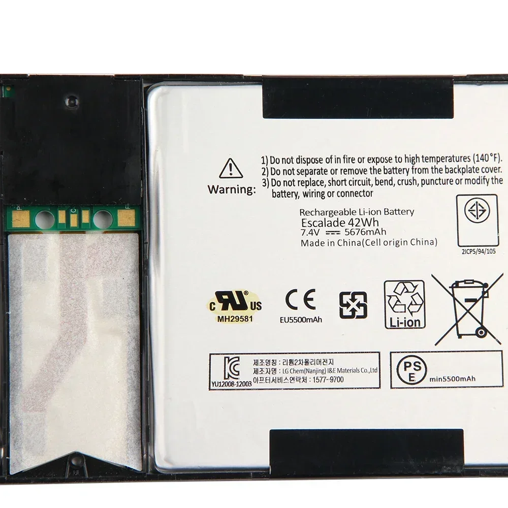

New Replacement Battery For Microsoft Surface Pro 1 2 Pro2 1601 1514 P21GU9 Surface Pro1 Batteries 5676mAh