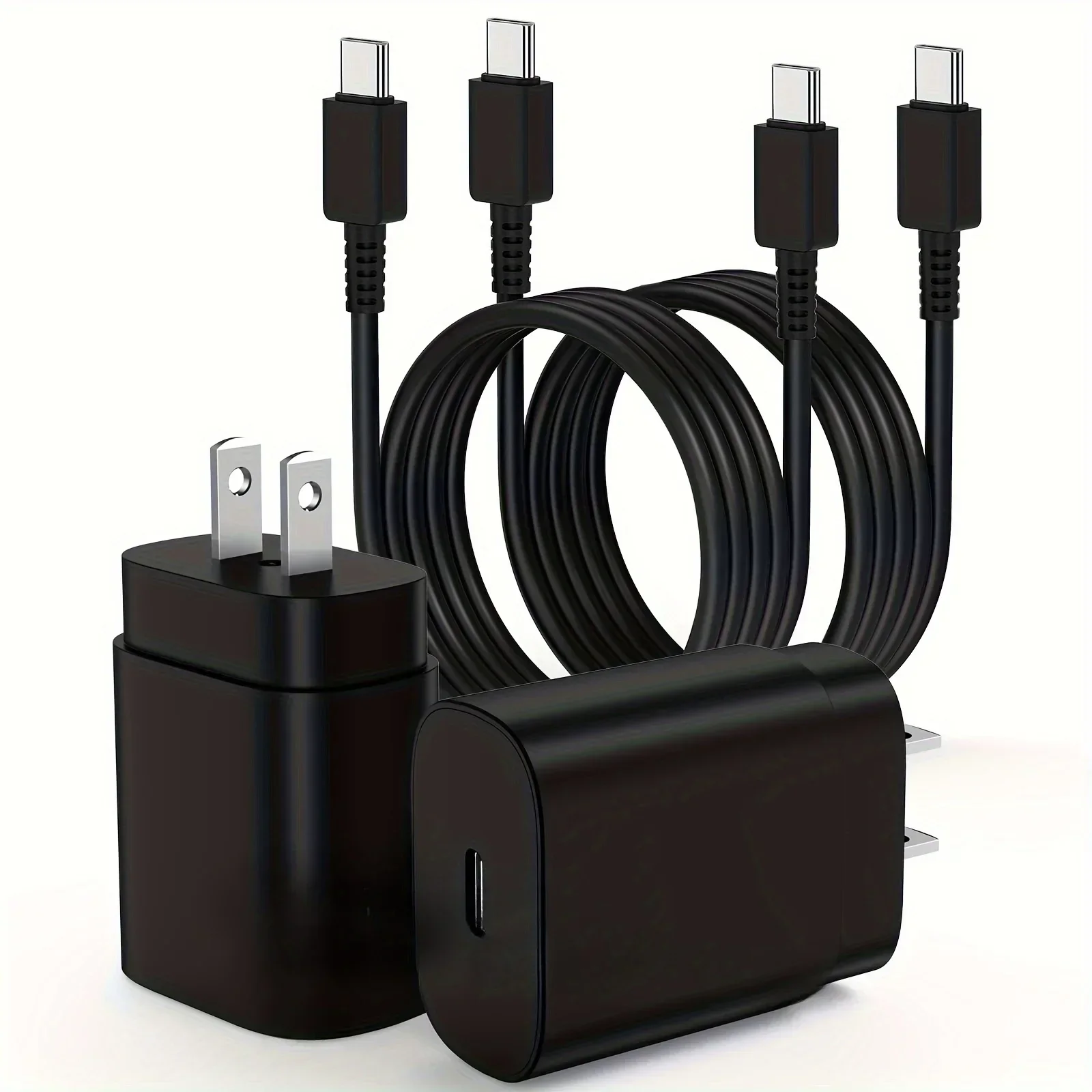 

2 упаковки зарядного устройства USB C мощностью 25 Вт для Samsung Galaxy S24 Ultra, суперчественная быстрая зарядка, блок типа C со шнуром CToC Galaxy Tab S9 S8 S23