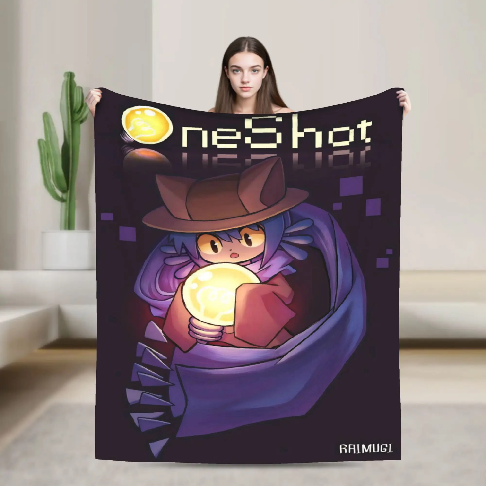 Super Soft OneShots Niko Throw Blanket Premium Fleece Flannel Lightweight  Bed Blanket Warm Plush Blankets All Season Use