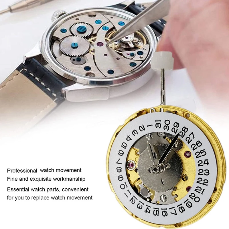 

2836-2 Movement GMT2836 Four-Needle 3 O'clock Single-Calendar Automatic Movement Replacement