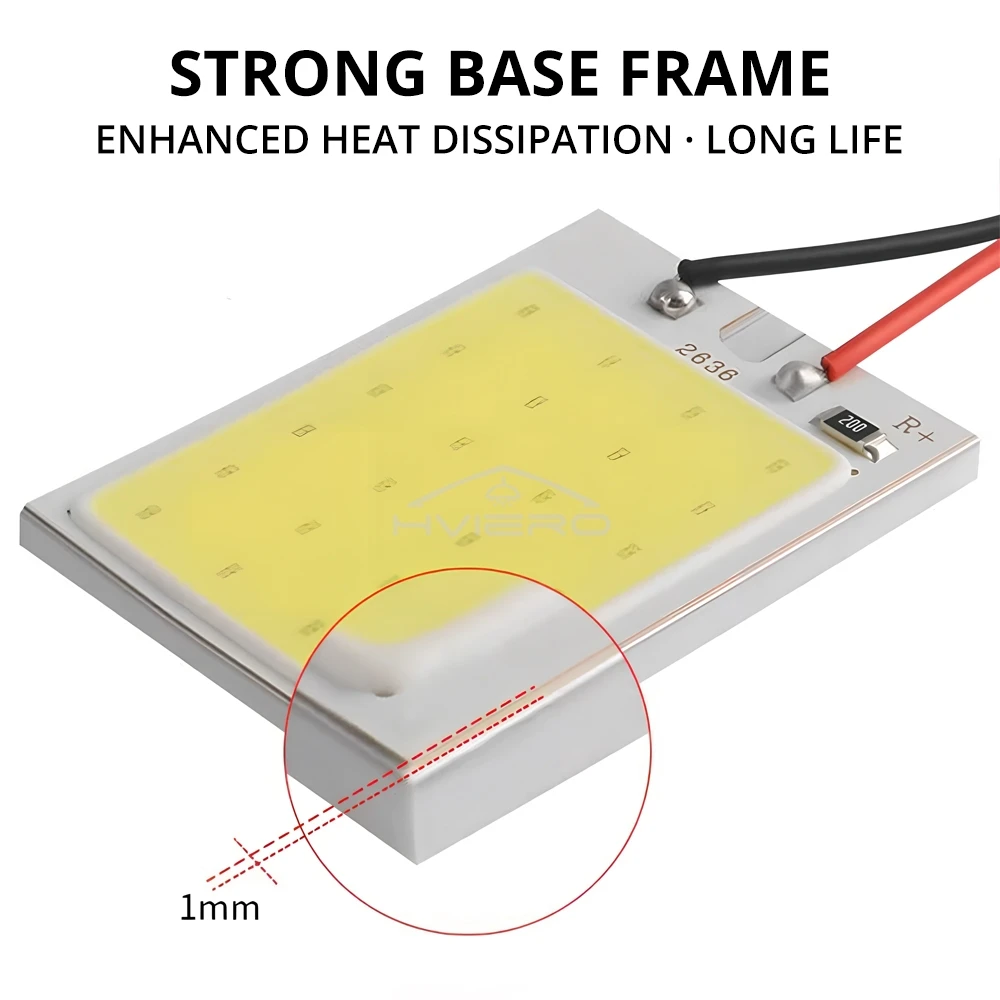 4x Cob 18SMD 24SMD 36SMD 48SMD White T10 W5w Car Led Clearance License Panel Lamp Auto Interior Reading Bulb Trunk Festoon Light