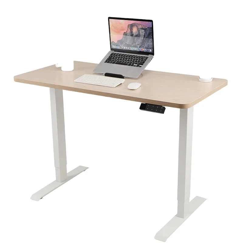 custom.High Quality Home Office Ergonomic Steel Standing Desk Frame Wood Table Top Modern Convertible Sit-Stand Height
