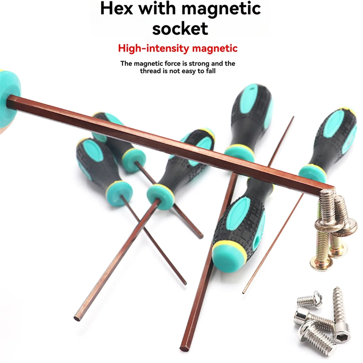 

AA98 7 шт. шестигранная отвертка H1.5-H6 шестигранная головка шестигранный хвостовик магнитный наконечник шестигранная отвертка инструменты для ремонта