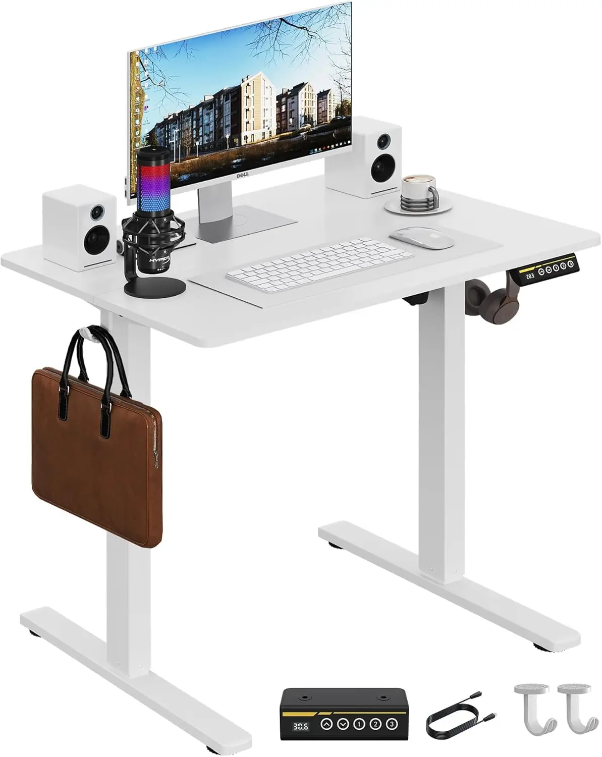 

Electric Standing Desk,32x24 Inches Adjustable Height Stand up Desk, Sit Stand Home Office Desk with