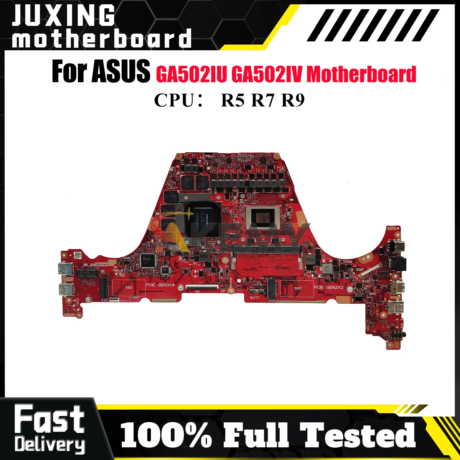 

GA502IU Laptop Motherboard For ASUS ROG Zephyrus G15 GA502IU GA502IV GA502I Notebook Mainboard With R5 R7 R9 CPU 118% tests OK