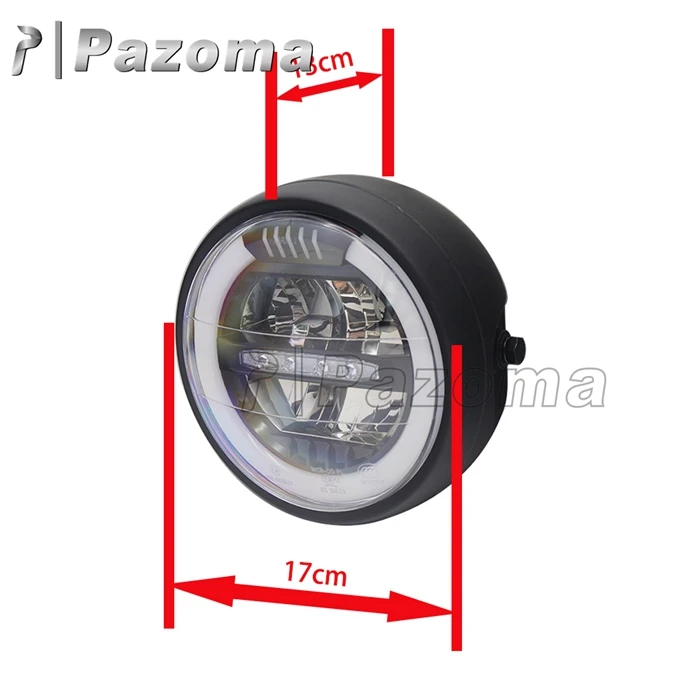 Faro LED para motocicleta Harley, faro redondo, luz de conducción DRL